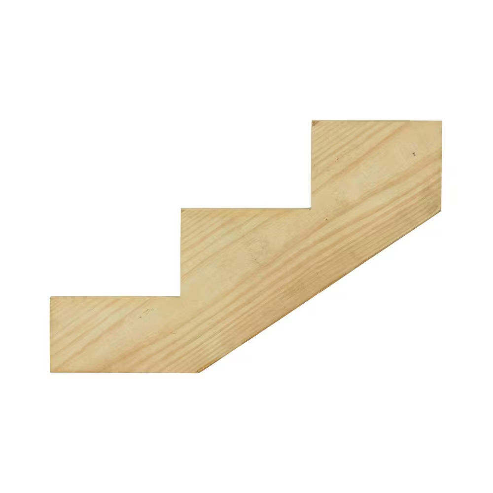 3-Step Ground Contact Pressure-Treated Pine Stair Stringer