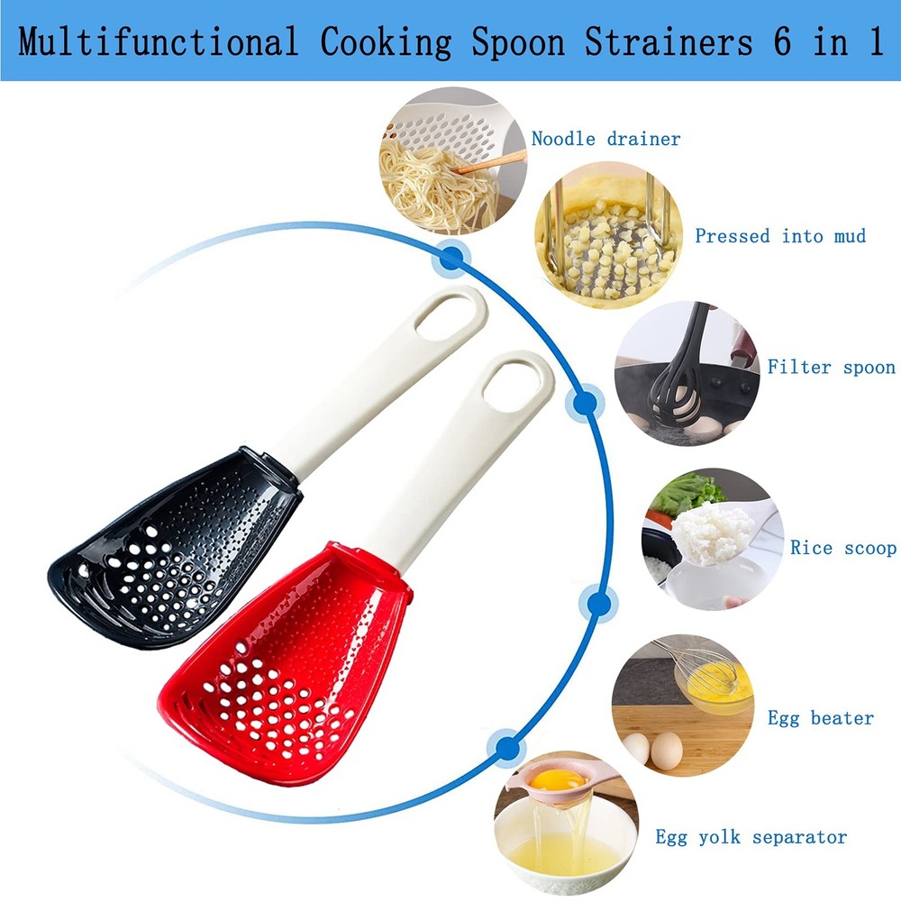 6in1 Multifunctional Kitchen Cooking Spoon- Kitchen Gadgets Strainers for egg...