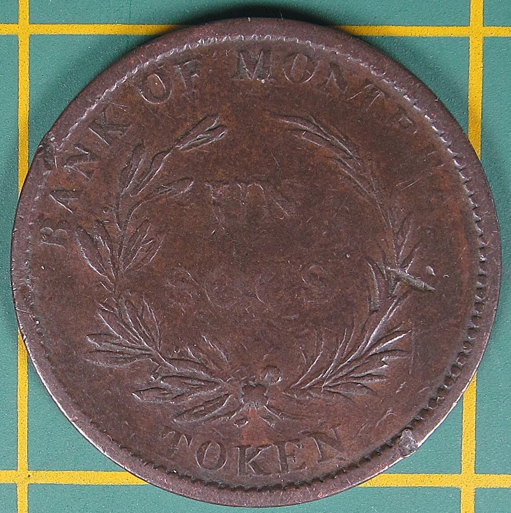 Lower Canada Un Sou token LC-2A4