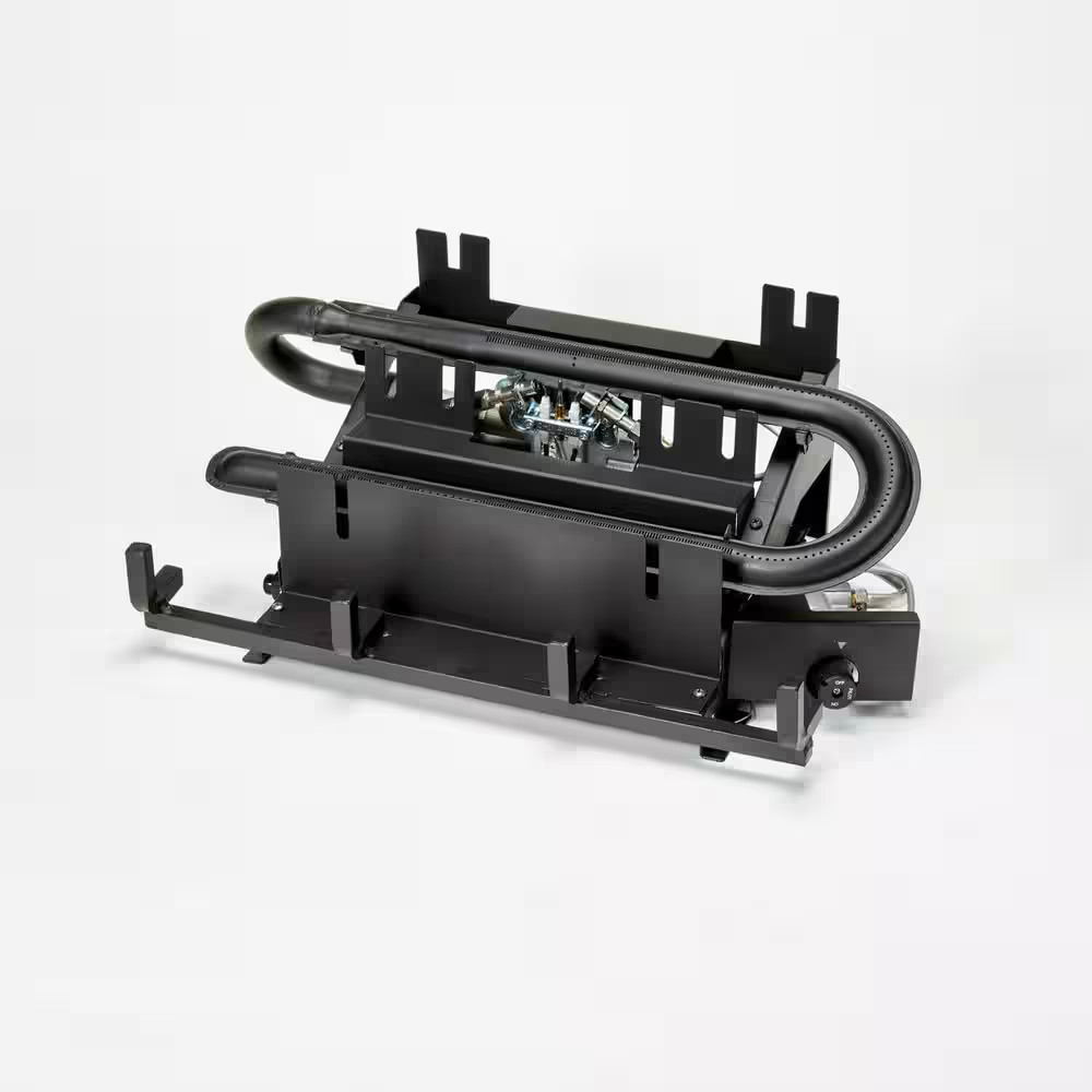 18 In. Ventless 30,000 BTU Split Red Oak Dual Fuel Gas Log Set with Remote Contr