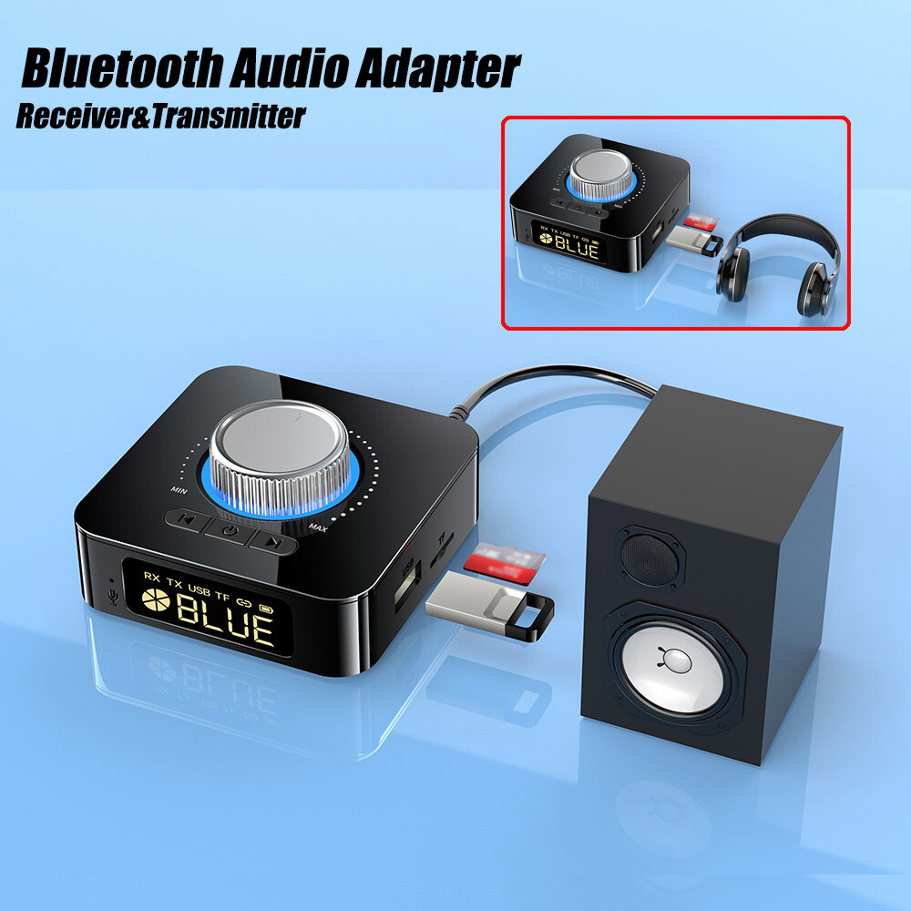 Bluetooth 5.3 Transmitter & Receiver Wireless Adapter For Home stereos/speakers