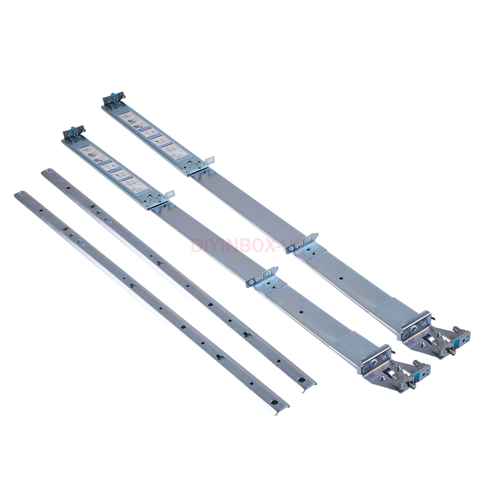 H872R For Dell PowerEdge R720 R730 Server 2U Ready Rail Rails Kit