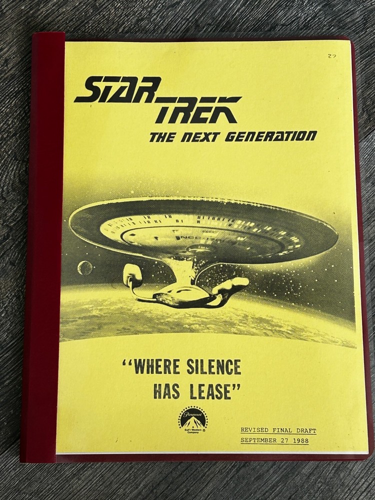 STAR TREK Script The Next Generation Where Silence Has Lease Revised Final Draft