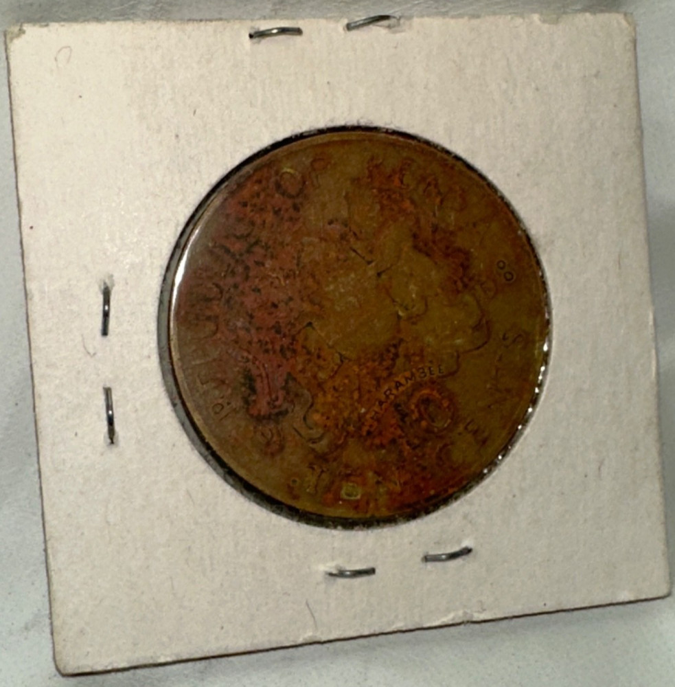 Kenya 10 Cent Coin 1968