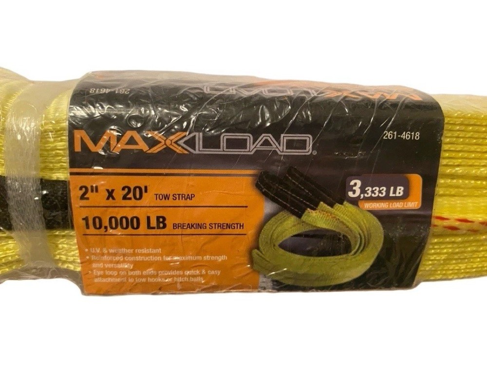 MAXLOAD Recovery Tow Strap 2” X 20”