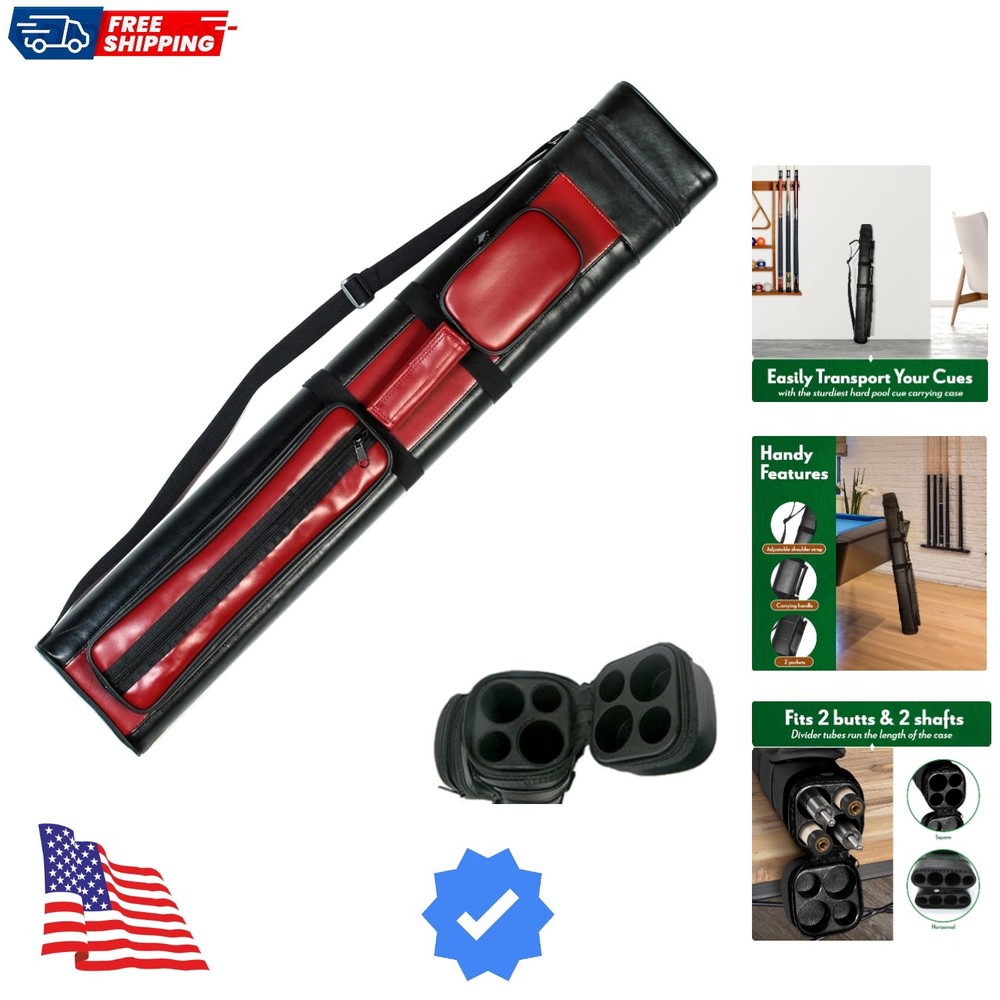 Hard Pool Cue Stick Carrying Case