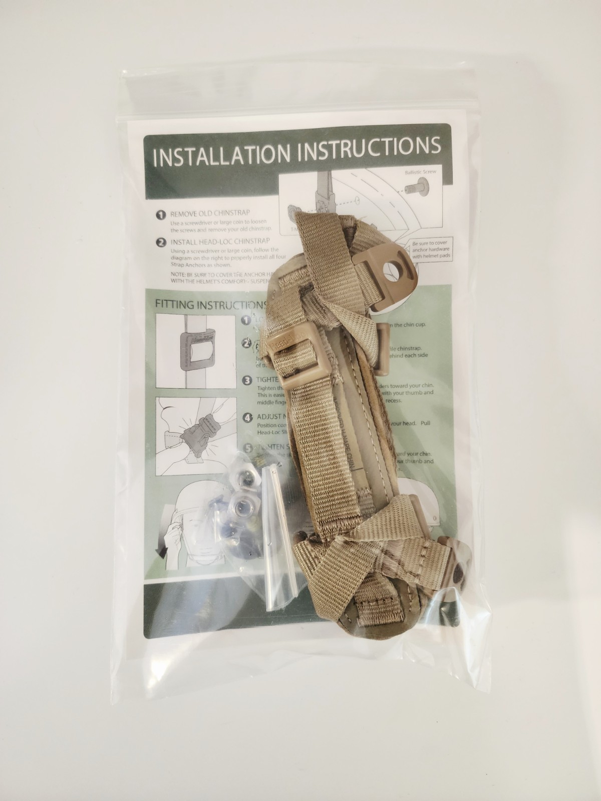 ACH & ECH IMPROVED H-NAPE RETENTION SYSTEM HEAD-LOC CHIN STRAP S/M/L/XL NEW 3851