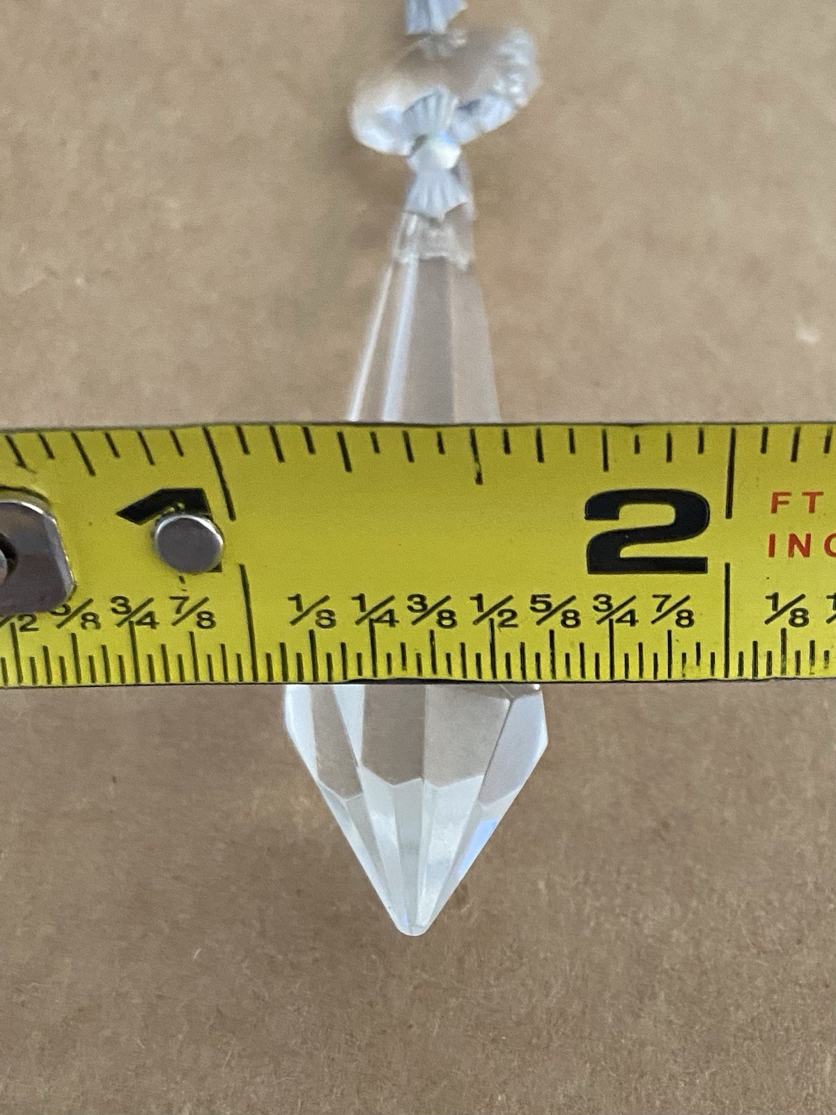 15- Vtg 3” Icicle Crystal Prisms Pendants 76mm