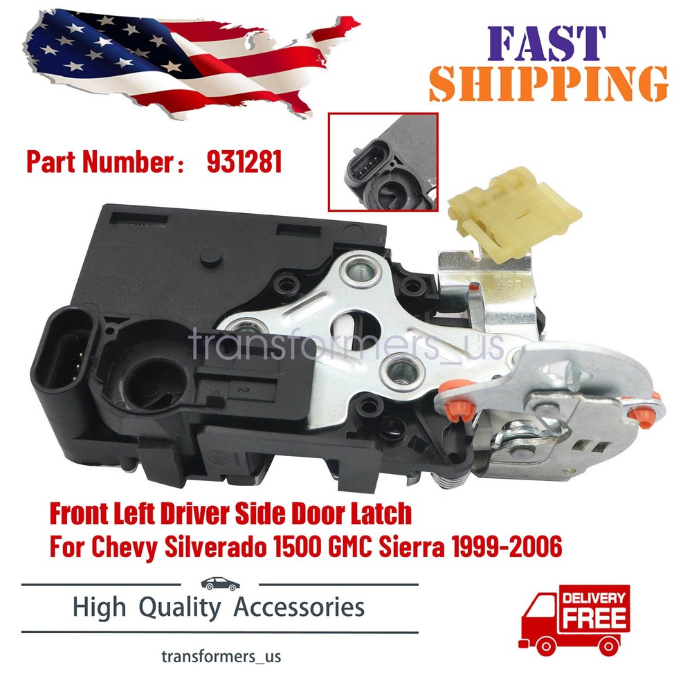 Front Left Driver Door Latch W/O POWER for Chevy Silverado 1500 Sierra 99-06