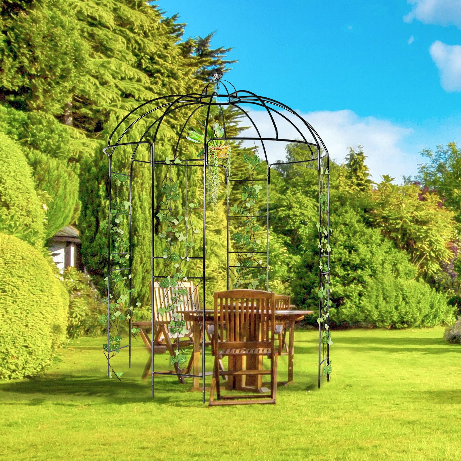 Metal Wedding Arch Garden Gazebo Arbor Outdoor Wedding Party Climbing Plants
