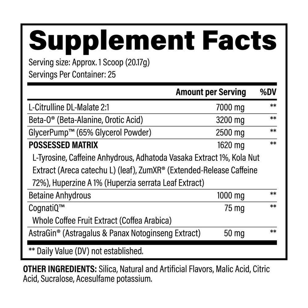 Black Magic BZRK Pre-Workout 25 Servings, Cherry Lime