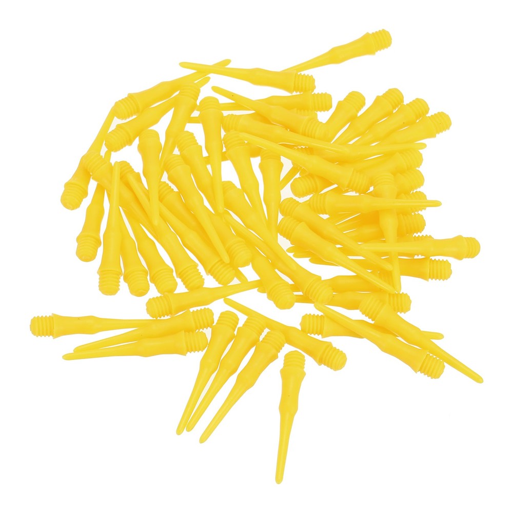 90Pcs 2BA Thread Plastic Soft Dart Tips Replacement Dart Accessories, Yellow