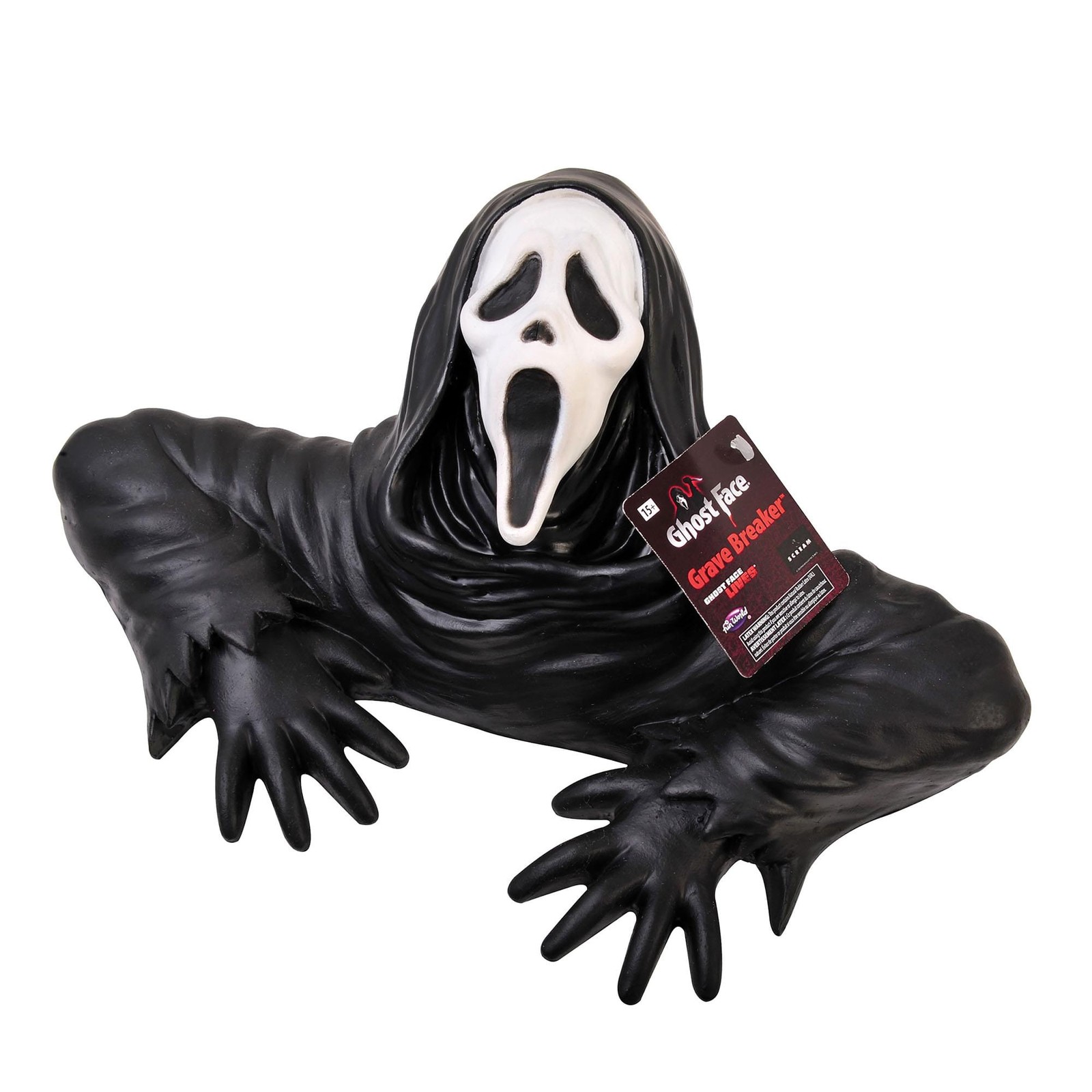 Scream Ghost Face Foam Grave Breaker Halloween Decor