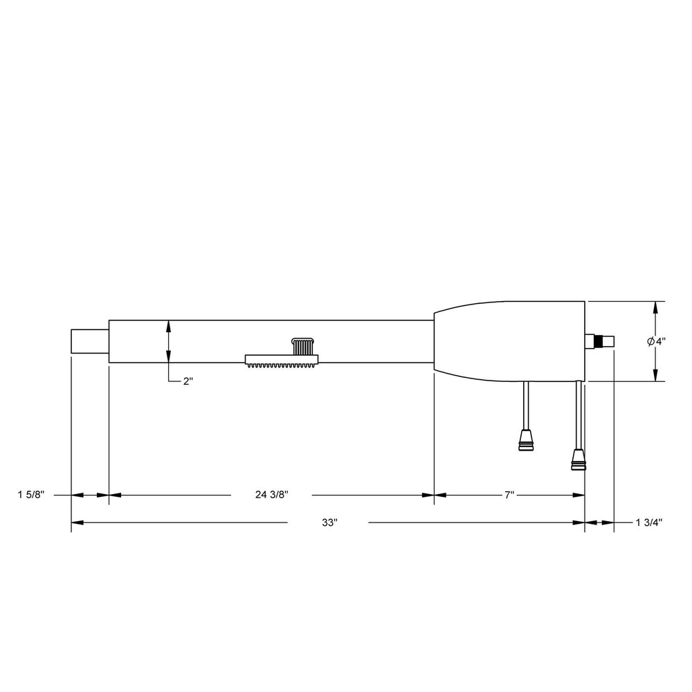 Universal GM 33" Tilt Steering Column, Floor Shift, 5-Position, Raw