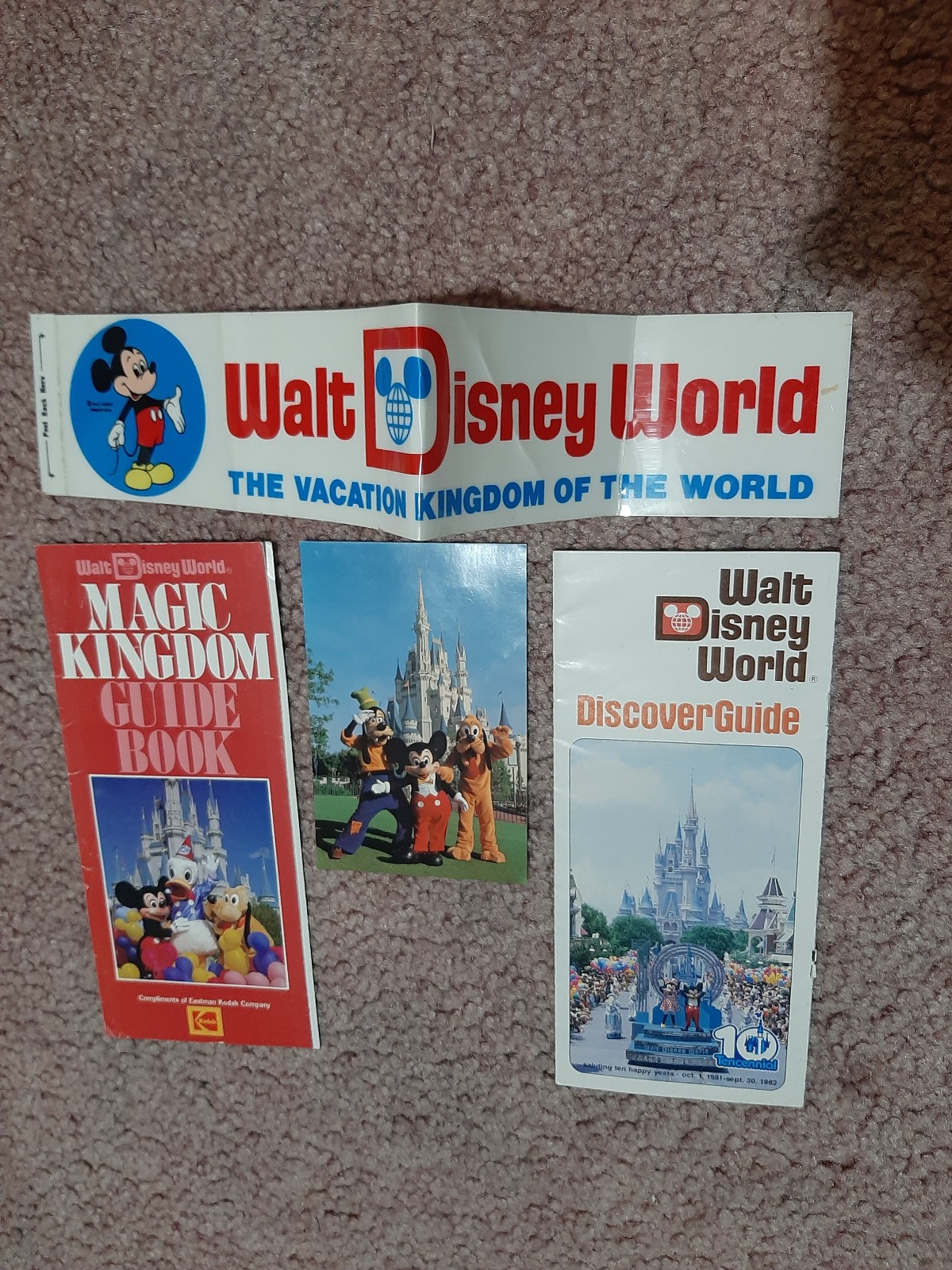 HUGE LOT - DISNEY WORLD and FLORIDA Sites - Brochures Books Souvenirs - 80s-90s