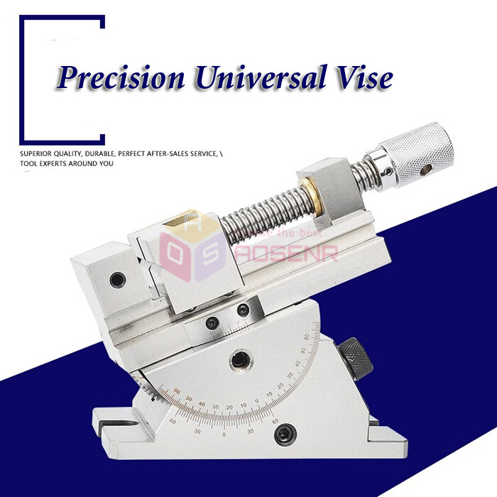 2 Inch Universal Precision Vise Angle Adjustable Flat Clamp Grinder Manual Vise