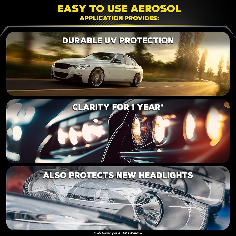Keep Clear Headlight Coating - Durable, Long-Lasting Protection Prevents Oxidati