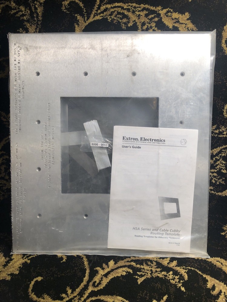 Extron Electronics KTS, CABLE CUBBY600 Router Guide 70-239-01