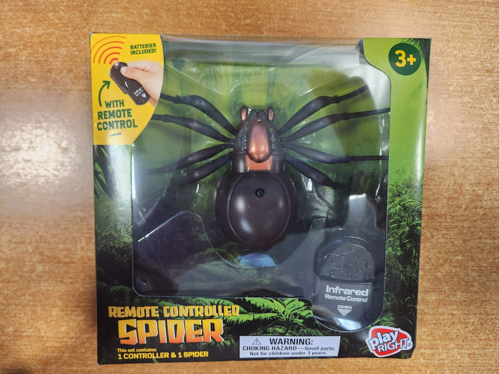 play Right Infrared Remote Controlled Spider (Brown/Copper/Black) - E9A