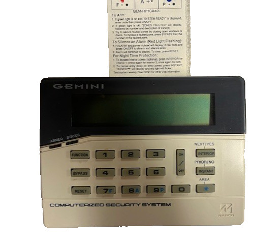 NAPCO GEM-RP1CAE2 KEYPAD for Gemini Security System
