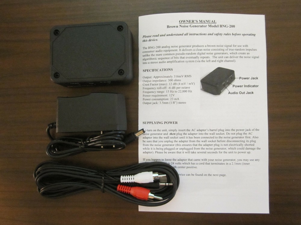 Genuine True-Random Analog Brown Noise Generator. Does not loop.