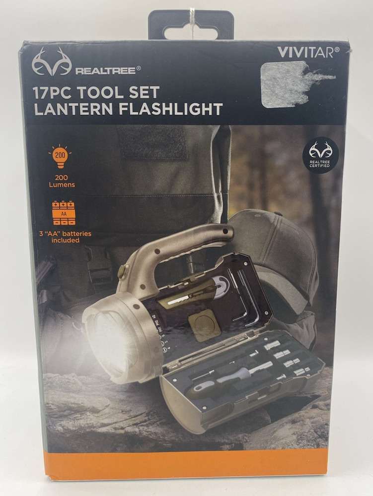17 PC Tool Set Lantern Flashlight VIVITAR
