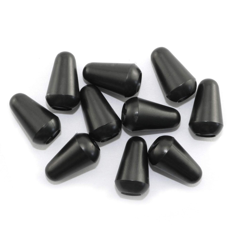 RuiLing 10pcs M3.5 Plastic 3 Way Toggle Switch Knob Tip Caps for Black