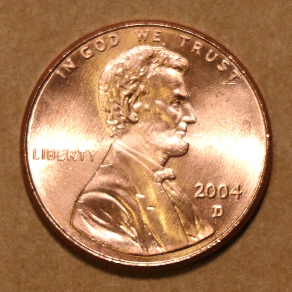 2004 D Lincoln Memorial cents BU