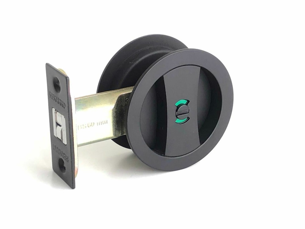 freeshipping Cavity Sliding door Lock Privacy Function Matt Black New Design RD