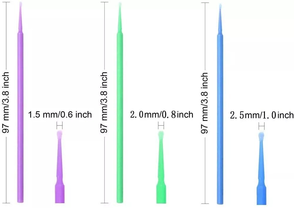 Micro Brushes Disposable Dental Microbrush Applicators 400 PCS, Microswabs Latis