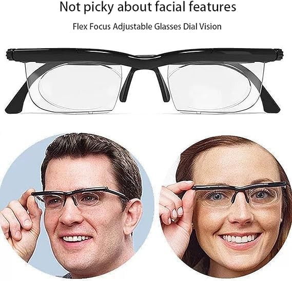 Adjustable Reading Glasses Dial Vision Readers Flex Focal Adjustable Eyeglasses
