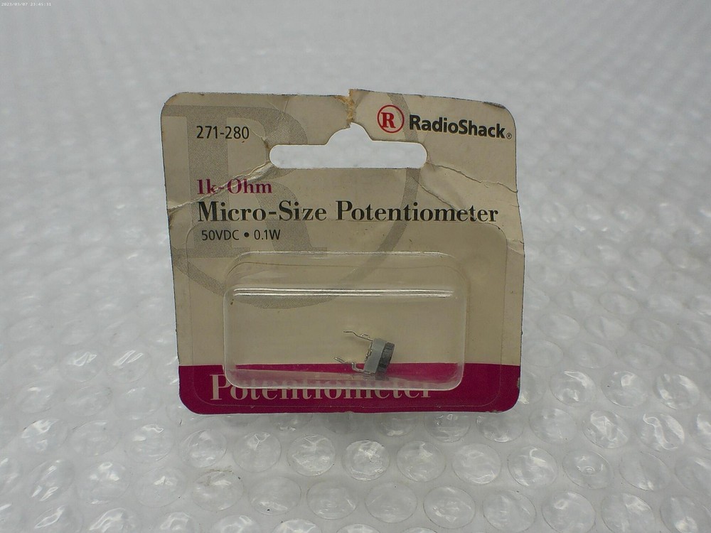 RADIOSHACK 271-280 POTENTIOMETER NSMP