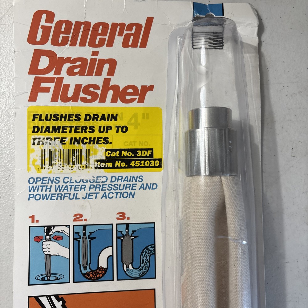 General Wire 3DF 3" Drain Flusher
