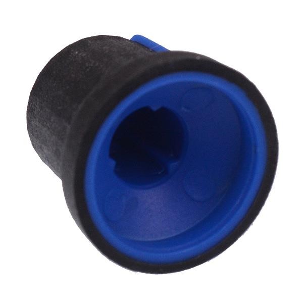 Blue Soft Touch 6mm Splined Knob K87MAR