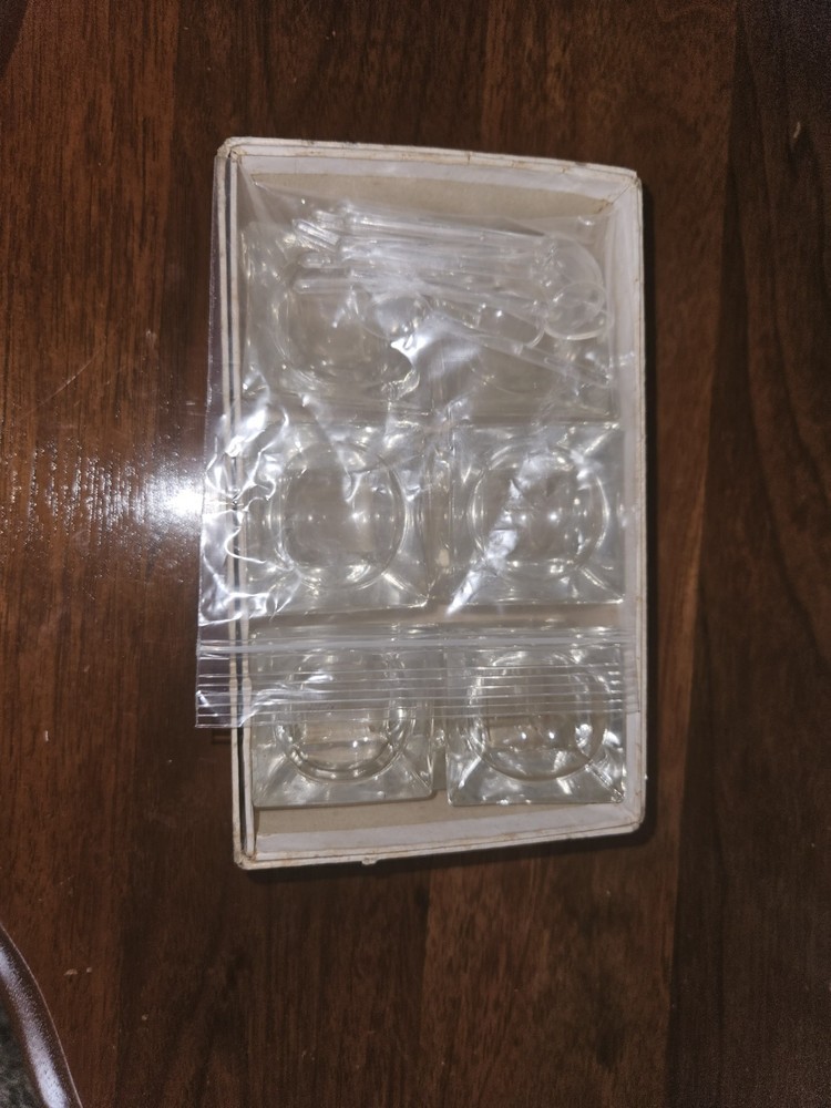 Vintage Square Salt Cellars (10) With Spoons