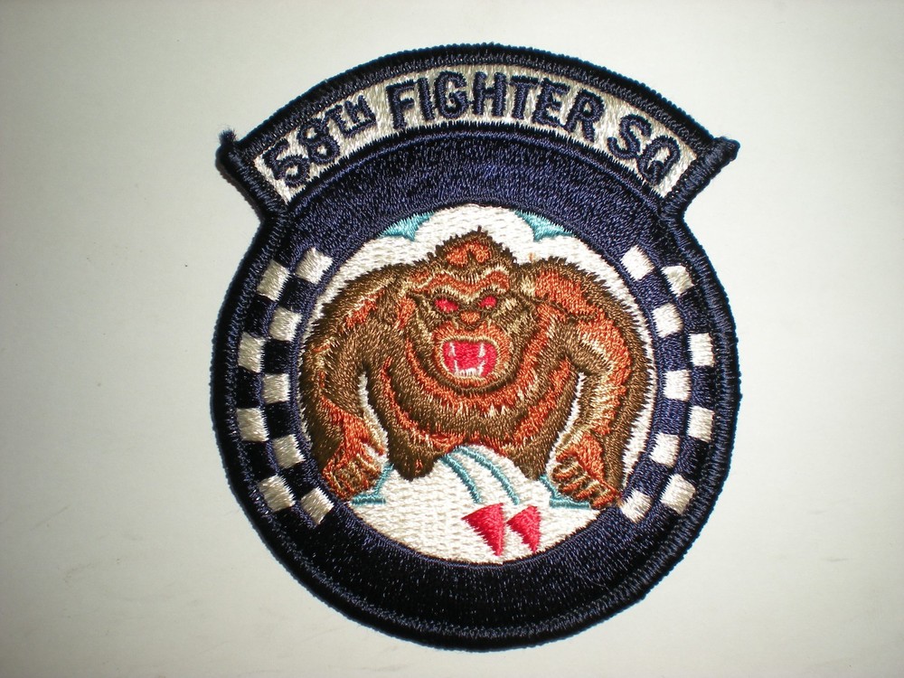 USAF 58TH FIGHTER SQUADRON PATCH - COLOR