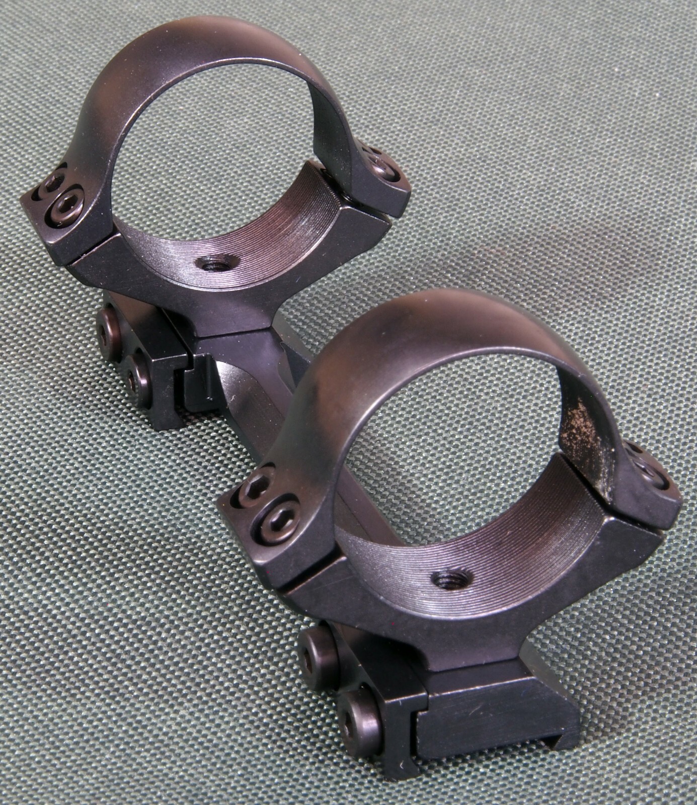 BRNO #2 scope mounts, 1 PIECE, 1 inch rings, Quality STEEL BLUE.