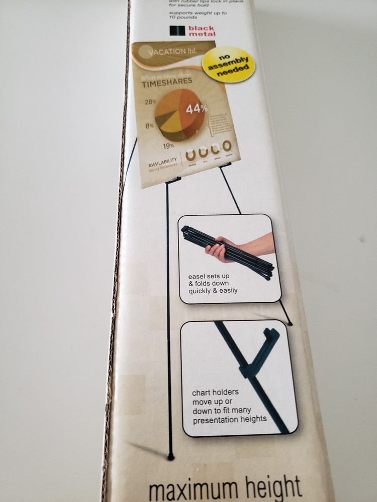 5' Office Depot Quick-Setup Display Easel - Presentations Signs