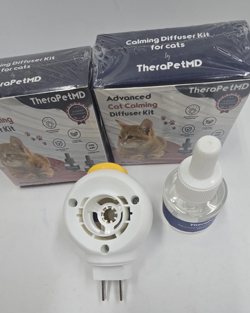 TheraPetMD Advanced Cat Calming Diffuser Kit Pheromone Plug-In 48ml Refill