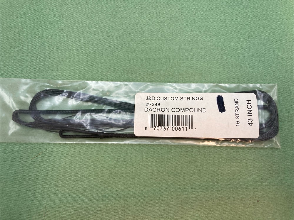 NEW J & D CUSTOM STRINGS 7348 DRACON COMPOUND BOW STRING LENGTH 43" 16 STRAND
