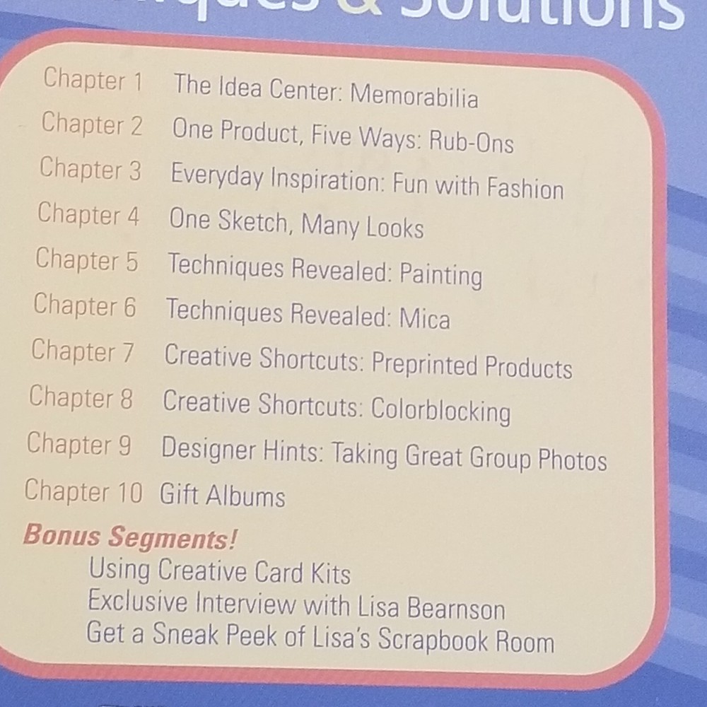Creating Keepsakes CREATIVE TIPS, TECHNIQUES & SOLUTIONS DVD-ROM Scrapbooks -G