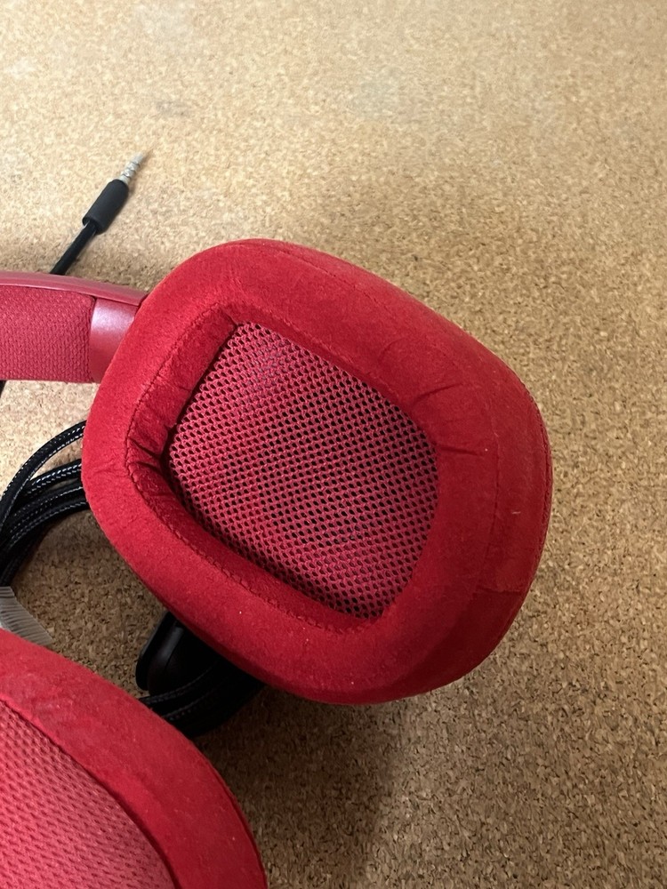 Logitech G433 Red Headband Headset And Cable Only