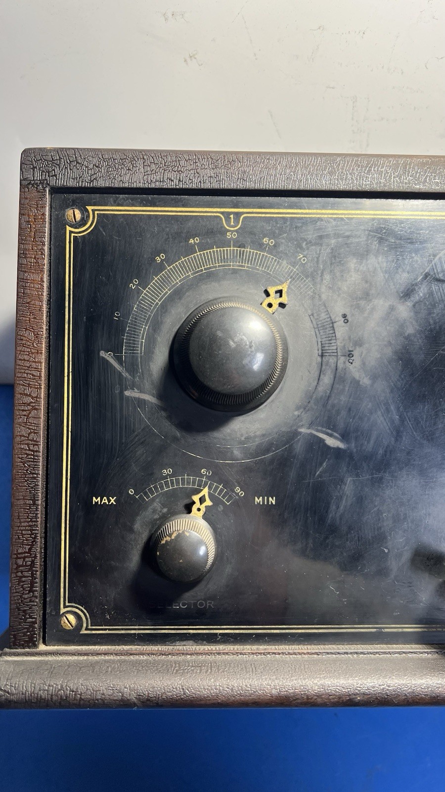 Vintage 1920s Day-Fan OEM-7 Tube Radio Receiver Untested Good Condition