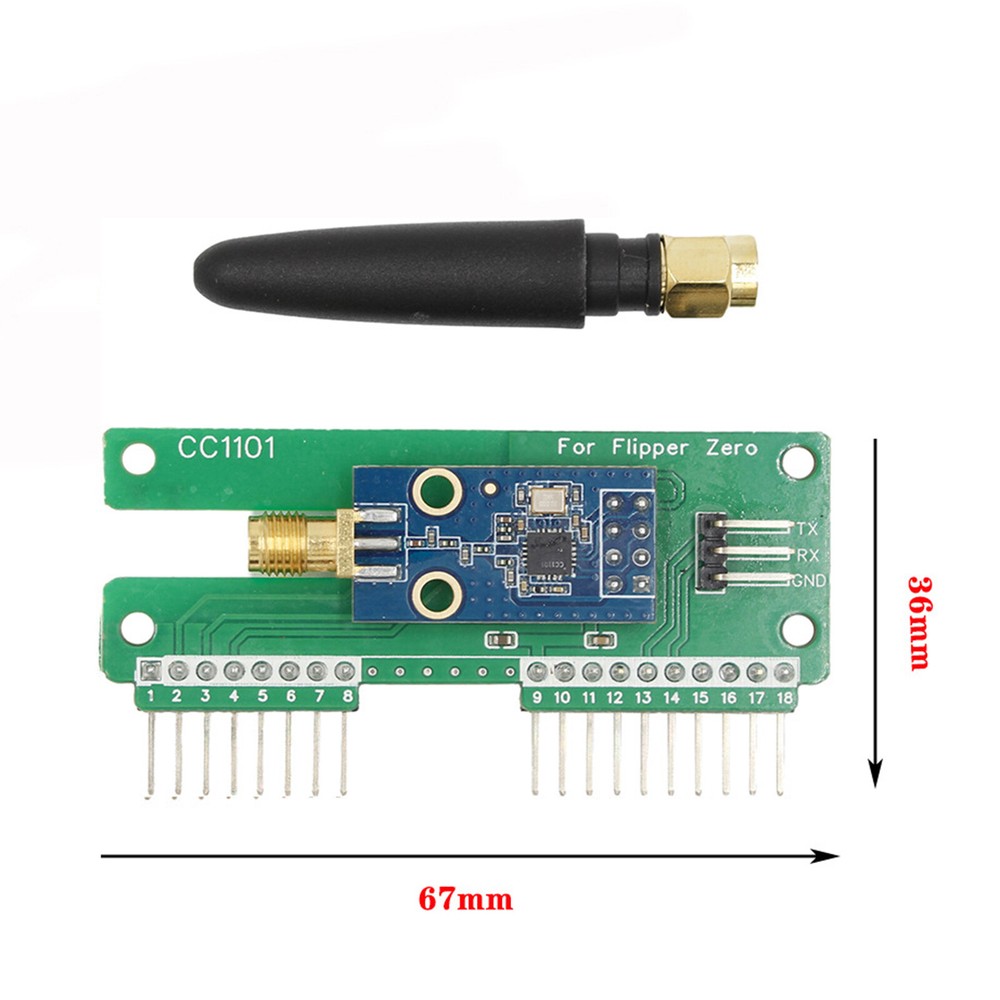 CC1101 Wireless Module With Antenna Wireless Transceiver Module For 433MHZ USA