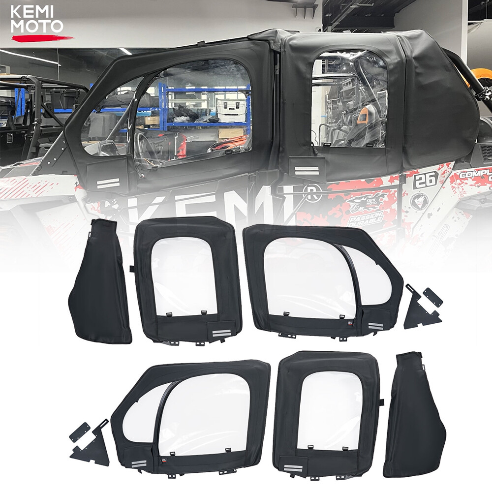 UTV Upper Door Framed Cab Enclosure for Polaris RZR XP 4 1000 XP 4 Turbo 2019-23