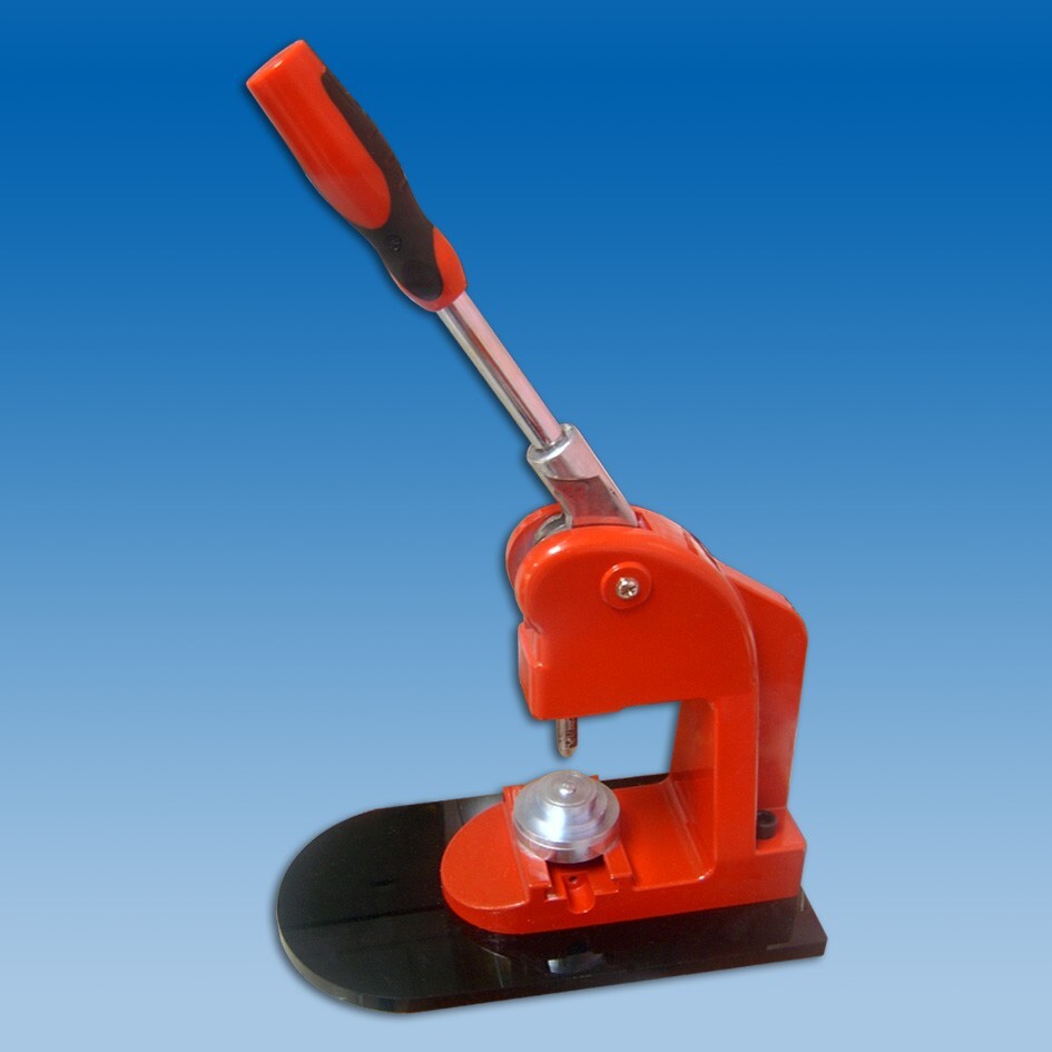0.07" Hole Machine for Flashing Button Hand Held Button Maker Hole Press Machin