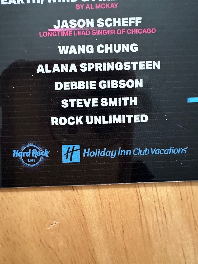 Kiss Ace Frehley Hard Rock Event Pass 2025