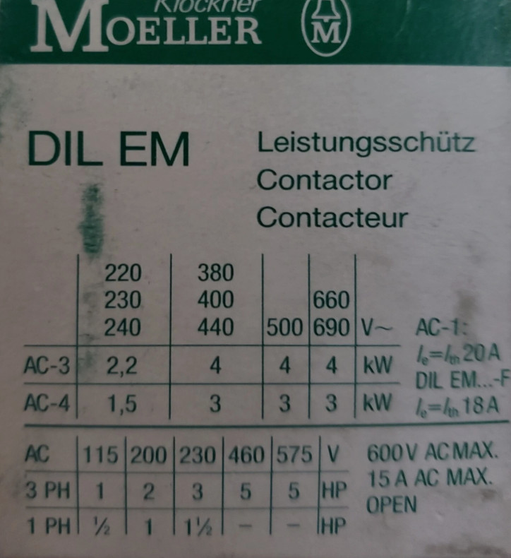 KLOCKNER MOELLER DILEM-10
