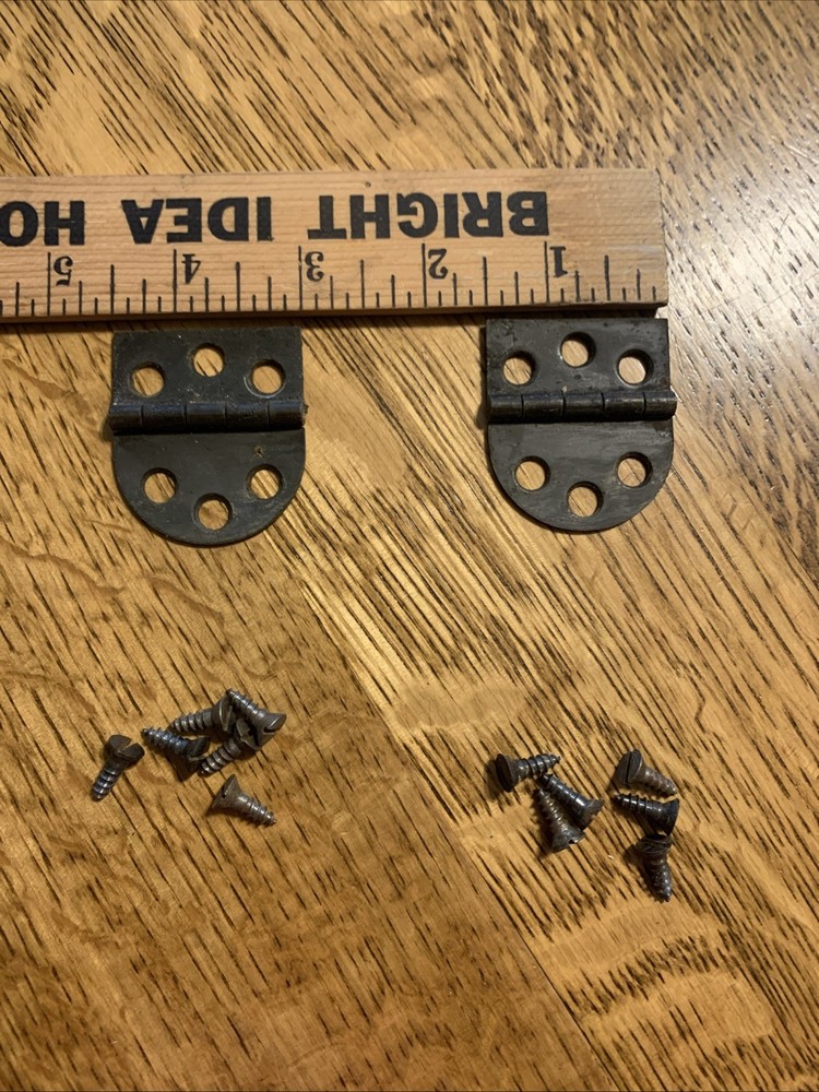 VINTAGE SINGER TREADLE SEWING MACHINE HEAD SUPPORT HINGE SET