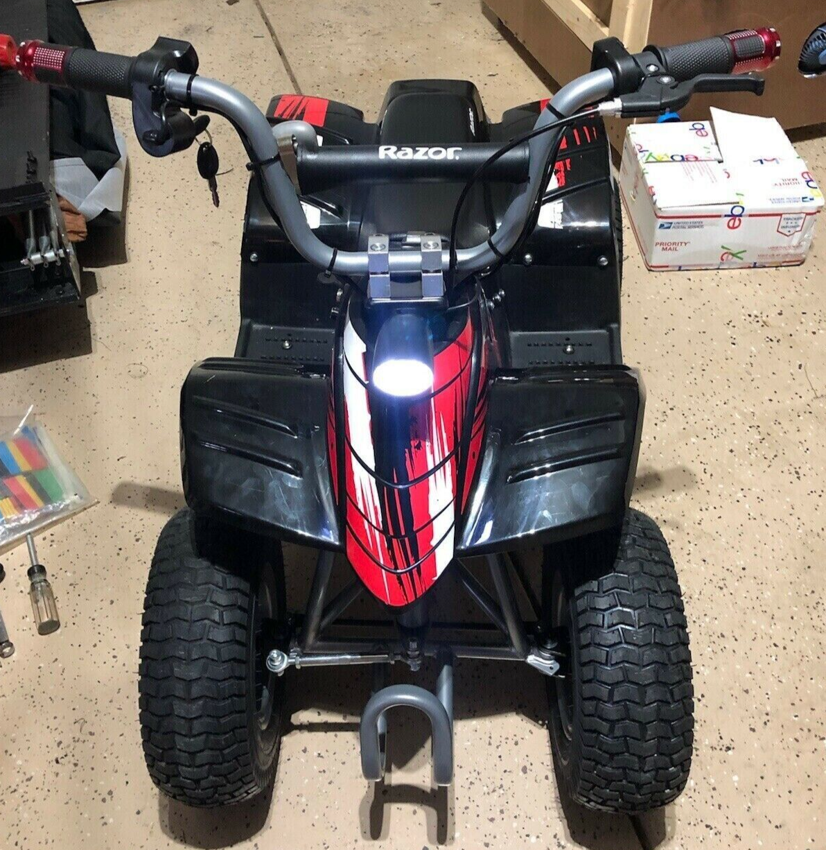 Razor DQ E200 E300 Mx 350 400 mx500 mx650- LED Headlight/Horn ad on schwinn